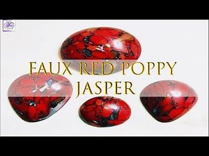 FAUX RED POPPY JASPER - Imitation Gemstone - Polymer Clay Tutorial