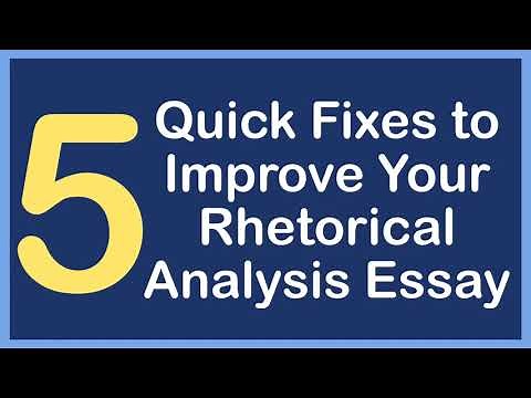 5 Quick Tips to Improve Your Rhetorical Analysis Essay | AP Lang Q2 | Coach Hall Writes