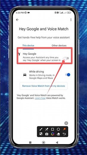 How to Enable Google Assistant Hey google voice match#android#phone #voice#match#setting#viralshorts
