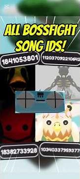All bossfight song IDS that are free to use! #slapbattles #roblox