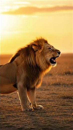 Angry lion//lion king// lion roar #shortsfeed #lion