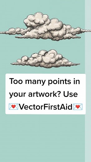 For crying out ☁️cloud☁️ use #AstuteGraphics plugins when in #adobeillustrator Here we’ve used #VectorFirstAid Super Smart Remove Point Tool - one click & thousands of points deleted without losing any shape! In this video we’ve halved the number of points with one click! ☁️Work smarter not harder☁️ #illustratortips #illustratortutorial #graphicdesign