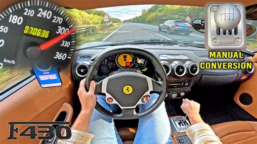 Ferrari F430 Manual – 310KM/H POV Drive on Autobahn [NO SPEED LIMIT]!
