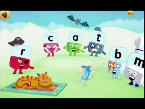 Alphablocks flash game - the cat sat on the mat