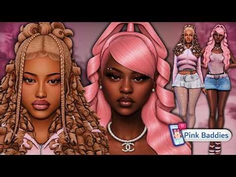 PINK BADDIES 🩷👠💅 + CC Folder & Sims Download | Sims 4 CAS