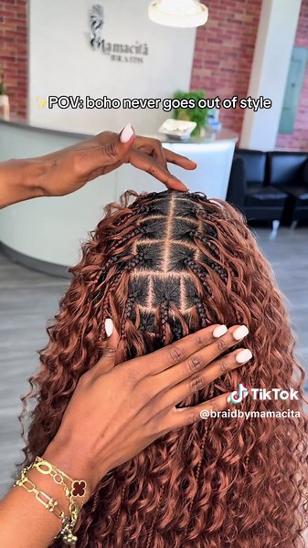Boho Braids: Always in Style with Flawless Curls