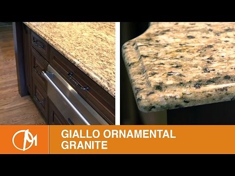 Giallo Ornamental Granite Kitchen Countertops