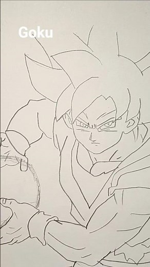 How to Draw Goku MUI Kamehameha | Step By Step Anime Art Tutorial
