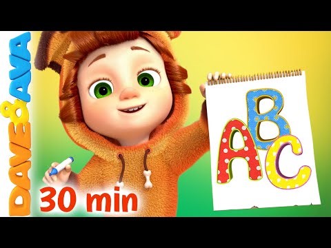 🤩 ABC Song Part 2 and More Nursery Rhymes | Yankee Doodle | Baby Songs by Dave and Ava 🤩