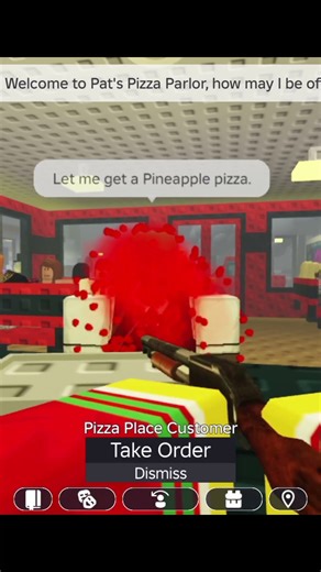 i don't like pineapple pizza #roblox #funny #game #meme