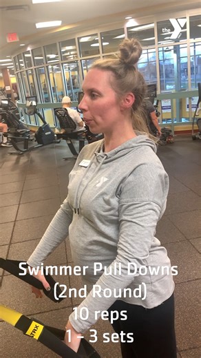 Bri is back for another workout using TRX bands in today's Wellness Wednesday. This is a back workout featuring 1 to 3 sets of 10 repetitions. Always remember to get your warm up in beforehand and do a cool down stretch afterward as well. Listen to your body and do what you can. If you have any questions, make sure to ask for help from one of the trainers on the Wellness Floor. Not a member? Make sure you go to YMCABN.org/join to become one today! | YMCA Buffalo Niagara