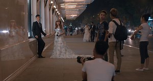 Download Vietnamese bride and groom having photo shoot Hanoi, Vietnam