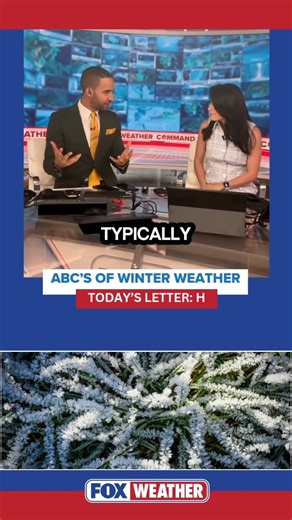 🦊ABCs OF WINTER WEATHER: Today's word of the day is HOAR FROST. FOX Weather meteorologists Marissa Torres and Michael Estime break down what the beautiful, frosty phenomenon looks like during the winter months: | FOX Weather