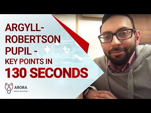 Argyll-Robertson Pupil - key points in 60 seconds