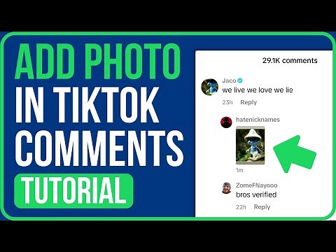 HOW TO ADD PHOTO IN TIKTOK COMMENTS (Easy Tutorial)