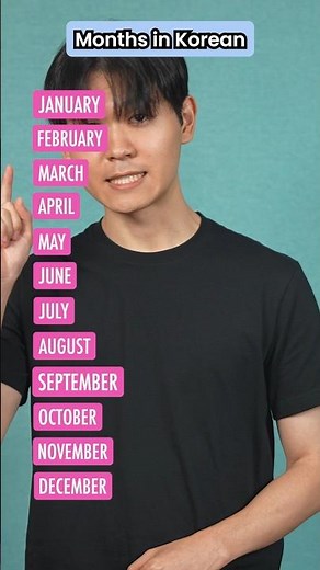 Learn Korean Months Easily #korean #languagelearning #vocabulary #viralshorts