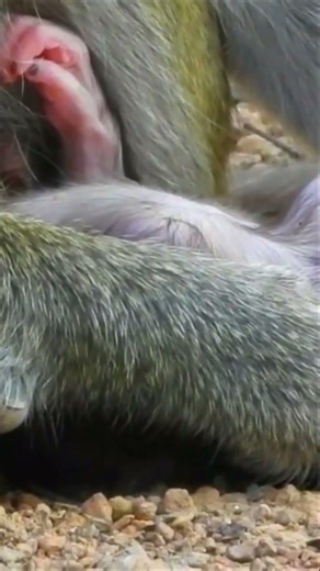 Sweet baby moving on the ground with chin pressed softly – Wildlife worldwide earth