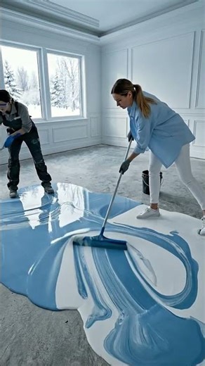 This Epoxy Floor Transformation Will Blow Your Mind 😳 #epoxy #epoxyfloor #epoxyresin