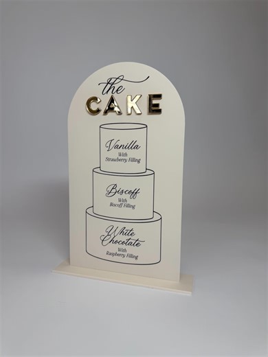 Acrylic Cake Sign: "let's Eat Cake" - Wedding Reception Decor, Personalised Wedding Cake Sign, Personalized Wedding Cake Signage, A5, A4 - Etsy UK