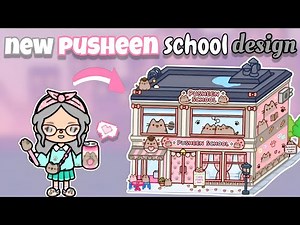 NEW UPDATE! 😱 Pusheen School Design 🏫🌸 | Toca Boca World | Cute School Tour