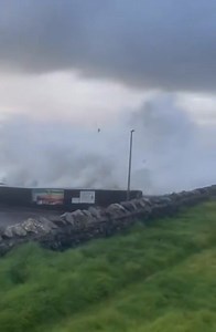 3.1M views · 10K reactions | High tide at Roonagh Pier this evening as those big seas I mentioned. Take care if parking near coast over next 36 hours or out walking for rogue waves and coastal flooding. | Carlow Weather | Facebook