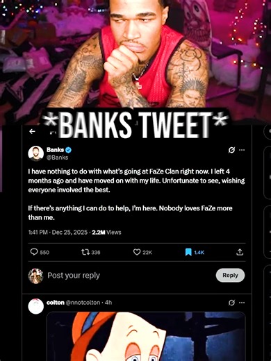 Max Can't Take Banks Tweet About FaZe Seriously! 😂🥀 | #plaqueboymax | Plaqueboymax