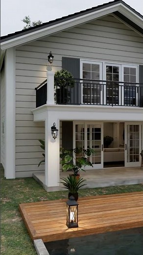 Cozy Small Two Storey House Design ( 9 x 4 meters )