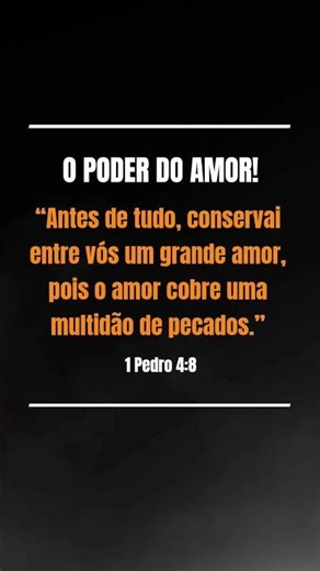 O Poder do Amor | O Amor Cura o Pecado | Frases Bíblicas | 1 Pedro 4:8