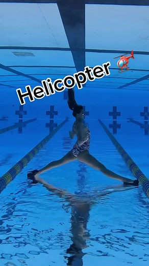 helicopter 🚁 level ACTIVATED 🤣 #underwater #pool #heels #funny