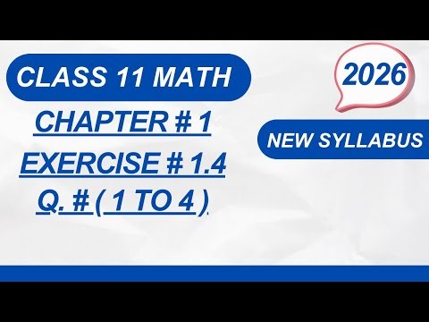 Class 11 Math Chapter 1 Complex Numbers Exercise 1.4 Question 1 to 4 Complete #2026 #complexnumbers