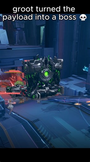 😂 Groot’s wall turns the payload into a walking monster #MarvelRivals