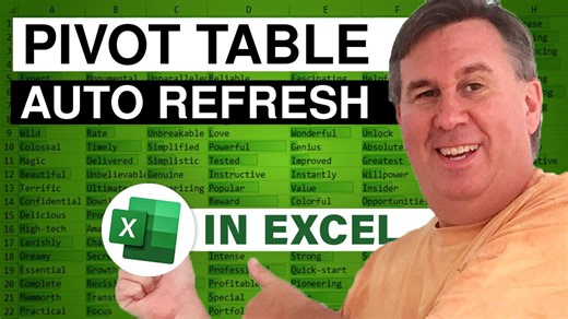 Excel Tips Auto Refresh PivotTables Without Manual Updates