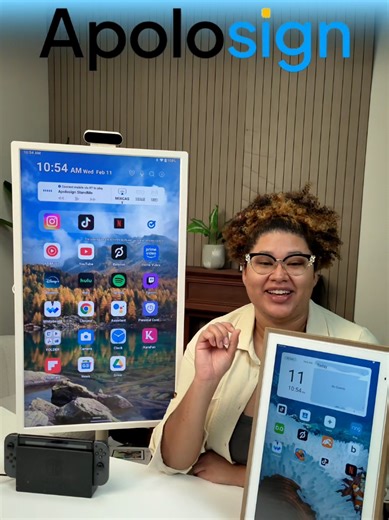Transform Your Work Experience with Apolo Sign Portable TV