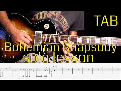 Queen – Bohemian Rhapsody solo lesson with tabs