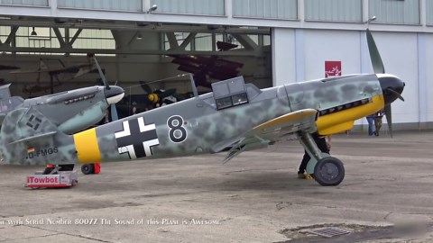 Watch this Bf 109 G-6 fire up - "You can feel the engine through the screen"