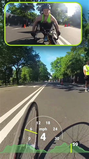 Intense Handcycle Racing: First-Person View #shorts