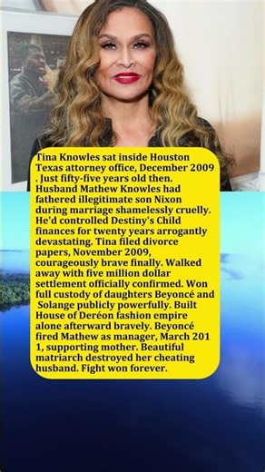The Quiet Money Battle Tina Knowles Faced After Mathew's Affair—She Won 5 Million (88 chars)