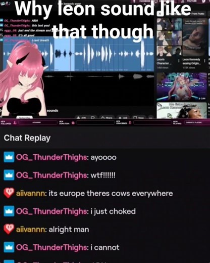 Succubus Girl forces chat to listen too...