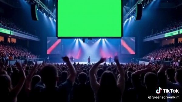 Concert Cheering Crowd With Led Screen Add Your Own Video | Green Screen #greenscreenvideo #fyp #concerts #greenscreen