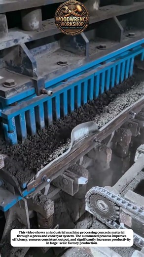 Massive Industrial Concrete Processing Machine | Satisfying Factory Production
