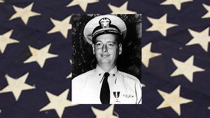 Captain Joseph Enright is the officer credited with sinking the largest warship by a U.S. submarine. Learn more about Enright from State Historical Society of North Dakota Director Bill Peterson and see some of the pins he received for his service in the U.S. Navy. | State Historical Society of North Dakota