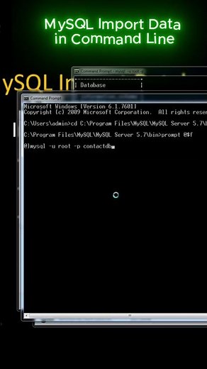 MySQL Import Data in Command Line #mysql #importdata #commandline