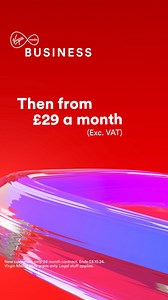 280 reactions · 7 comments | Get three whole months of business-ready broadband, free. Then pay just £29 a month… with a fixed-price guarantee. | Virgin Media | Facebook