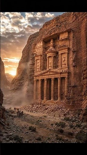 Carving the 'Indiana Jones' Temple: Petra 0% to 100% Time-Lapse