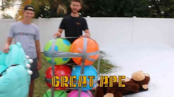 FROSTBITE WATER SLIDE!! We bought 10,000 lbs of SNOW