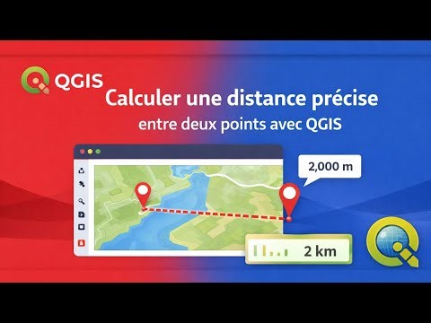 Calculate a precise distance between two points using QGIS