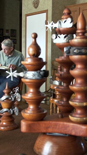 J Bassinger's spur stands are a staple for every dedicated cowboy. #texas #tx #texascheck #txcheck #texans #spurs #cowboys #cowboyculture #boots