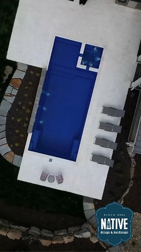It all starts with a vision — this transformation brought together a new pool, spa, outdoor kitchen, and fresh landscaping to create an outdoor living space that checks every box ✅ Contact us today to turn your vision into reality! #nativedesign #nativedesignandhardscape #luxuryliving #hardscapedesign #outdoorliving #pools #pooldesign #hardscape #tennessee #createwithnative | Native Construction