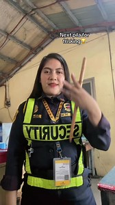 Nakakamiss mag frisking🤭 #securityguard #ladyguard #security | Myren Waay Golle