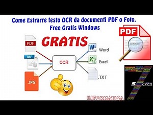 Come Estrarre testo OCR da documenti PDF o Foto,Free Gratis Windows